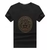 new t-shirt versace collection crystal gold medusa noir